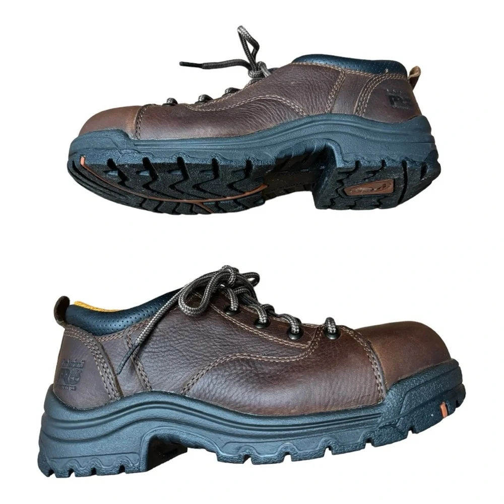 Timberland Pro TiTAN Casual Alloy Toe Work Shoe Supportive Leather Women’s 5.5